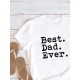 Футболка с надписью best dad ever и принтом минимализм y2k