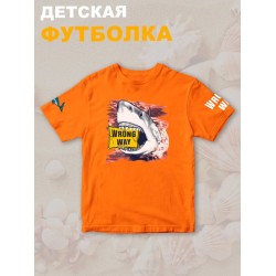 Футболка с акулой shark челюсти и jaws детская