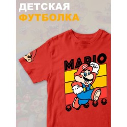 Футболка супер марио брос super mario нинтендо детская