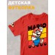 Футболка супер марио брос super mario нинтендо детская