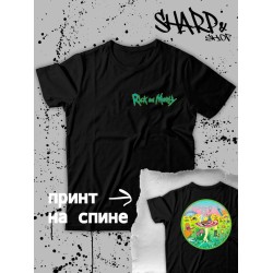 Футболка рик и морти путешествие из rick and morty the anime