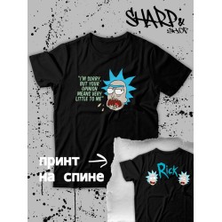 Футболка рик и морти и ученый мем из rick and morty