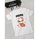 Футболка для мамы с коровой и коровкой mother новогодняя