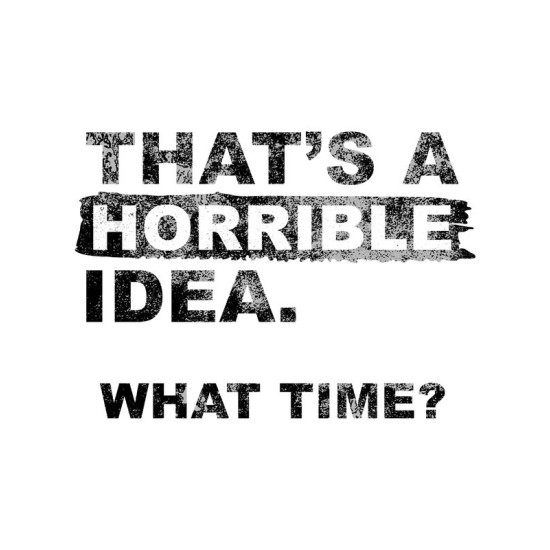 Шоппер с прикольной надписью "Thats a horrible idea. What time?" бежевый. Шоппер с принтом в стиле кэжуал.