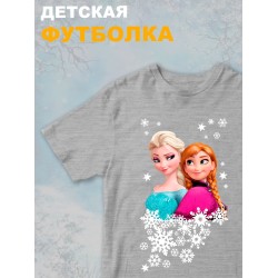 Футболка с принтом Холодное сердце детская