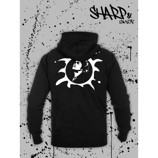 Худи с принтом Цой. Худи унисекс с группой Кино и надписью Следи за собой в стиле street style.