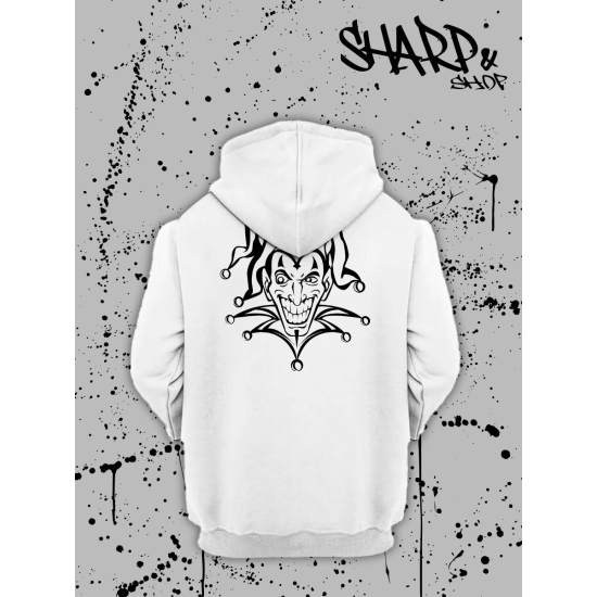 Худи с принтом Король и Шут. Худи унисекс с рок музыкантом Горшок КиШ в стиле street style.