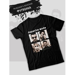 Футболка depeche mode депеш мод музыка music с принтом группы и музыкальной тематикой ретро эстетика, черная женская и мужская стрит стайл прикольная андеграунд одежда кэжуал в стиле 80 х underground.