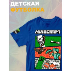 Футболка крипер стив майнкрафт tnt minecraft с игрой детская
