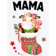 Футболка для мамы с коровой и коровкой mother новогодняя
