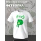 Футболка с лягушкой мем и прикол с принтом и рисунком каваи cute kawaii forg frog cake meme kawai, белая женская мужская, прикольная андеграунд одежда кэжуал стритстайл, y2k style underground casual.