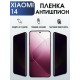 Защитная гидрогелевая пленка для смартфона Xiaomi 14. Полиуретановая плёнка антишпион на мобильный телефон Ксиоми 14, для защиты экрана.