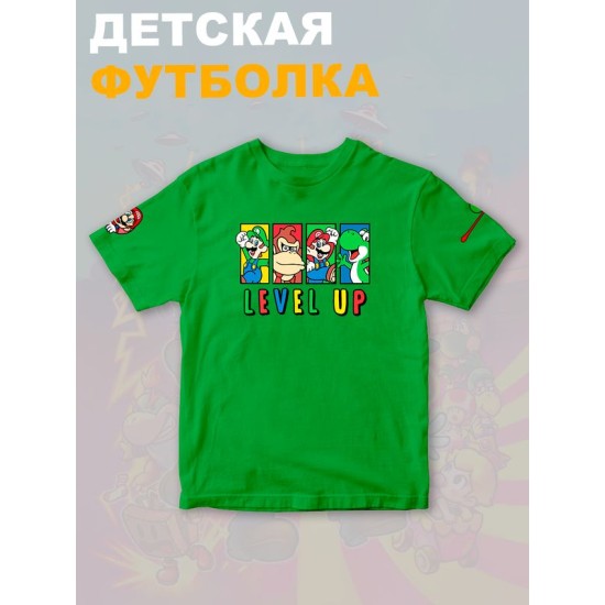 Футболка супер марио и луиджи донки конг нинтендо детская