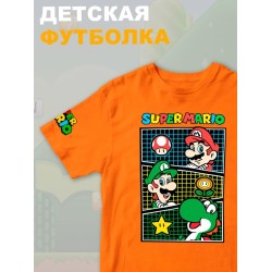 Футболка супер марио и луиджи брос нинтендо детская