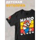 Футболка супер марио брос super mario нинтендо детская