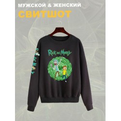 Свитшот рик и морти путешествие из rick and morty y2k