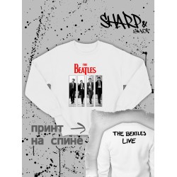 Свитшот Beatles Битлс логотип с принтом, рок группа logo