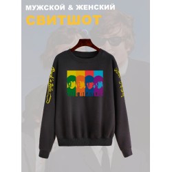 Свитшот Beatles логотип с принтом, рисунком rock style