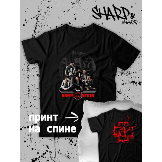 Футболка Рамштайн Rammstein logo логотип с принтом, рисунком rock style