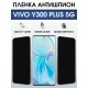 Защитная пленка на телефон Vivo Y300 plus 5g антишпион. Полиуретановая бронепленка на экран смартфона Виво Игрек 300 плюс 5 г.