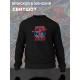 Свитшот человек паук спайдермен spiderman best dad марвел