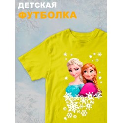 Футболка с принтом Холодное сердце детская