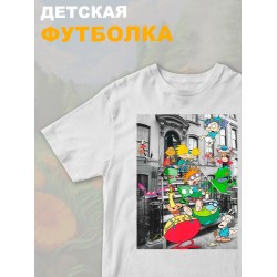 Футболка детская с принтом Nickelodeon для мальчика и девочки. Одежда для детей и подростков стрит стайл кежуал.