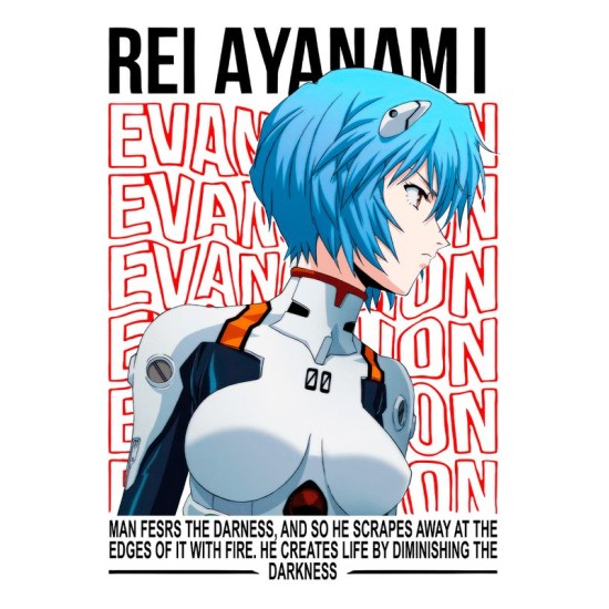Шоппер аянами рей евангелион evangelion аниме с принтом rei ayanami retro anime aesthetic эстетика для анимешника отаку бежевый, стритстайл сумка для шопинга и покупок тканевая женская мужская кэжуал.