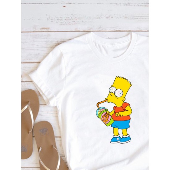 Футболка Барт Симпсон и мем Simpsons y2k