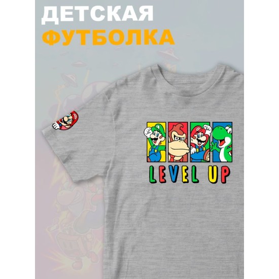 Футболка супер марио и луиджи донки конг нинтендо детская