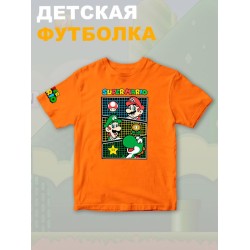 Футболка супер марио и луиджи брос нинтендо детская