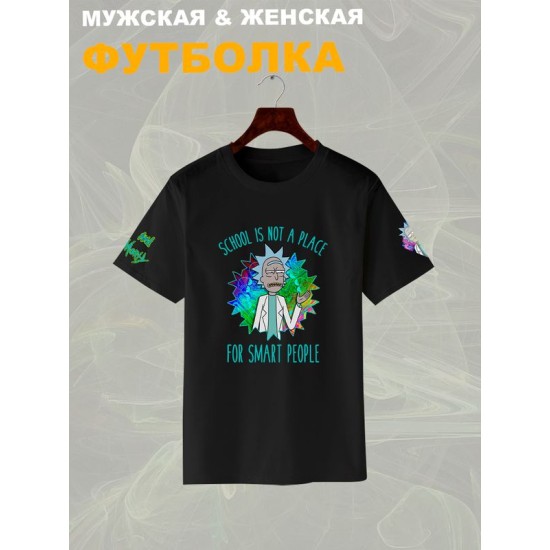 Футболка рик и морти и ученый мем из rick and morty