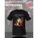 Футболка Queen логотип с принтом, рисунком rock style, рок группа
