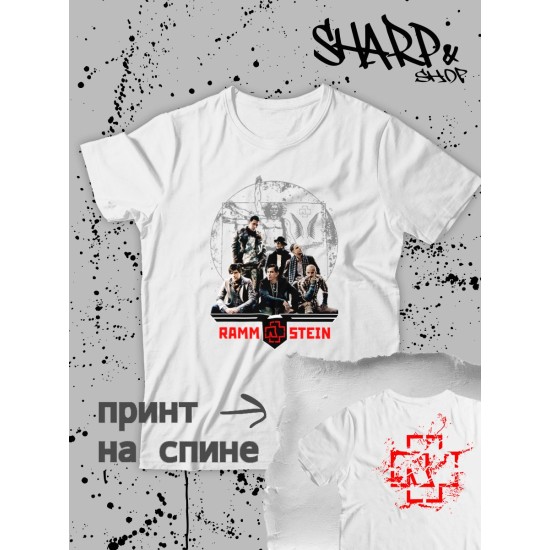 Футболка Рамштайн Rammstein logo логотип с принтом, рисунком rock style