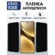 Защитная пленка на телефон Vivo X200 антишпион. Полиуретановая бронепленка на экран смартфона Виво Икс 200.