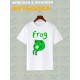 Футболка с лягушкой мем и прикол с принтом и рисунком каваи cute kawaii forg frog cake meme kawai, белая женская мужская, прикольная андеграунд одежда кэжуал стритстайл, y2k style underground casual.