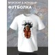 Футболка с принтом из мультсериала Атака титанов в стиле аниме. Футболка унисекс Райнер Браун в стиле street style для молодежи.