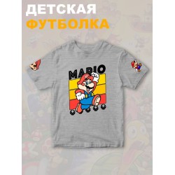 Футболка супер марио брос super mario нинтендо детская