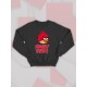 Парный свитшот для двоих влюбленных на свадьбу "Angry birds" черный мужской. Свитшот с принтом "Энгри Бердз" для пар и для молодоженов.