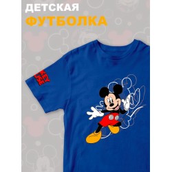 Футболка с персонажем Микки Маус из мультика Дисней. Футболка с принтом Mickey Mouse из Walt Disney для мальчика и девочки. Одежда для детей и подростков street style кэжуал.