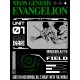 Шоппер с принтом из мультсериала Евангелион. Тканевая сумка Evangelion neon genesis в стиле street style для молодежи.