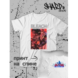 Футболка блич аниме Bleach thousand year blood war с принтом anime aesthetic, эстетика для анимешника отаку, белая женская и мужская прикольная андеграунд одежда кэжуал, стритстайл y2k style.