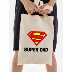Шоппер супермен superman супер папа super dad с принтом y2k