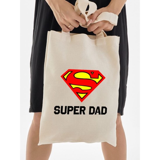 Шоппер супермен superman супер папа super dad с принтом y2k