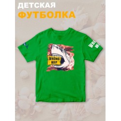 Футболка с акулой shark челюсти и jaws детская