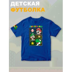 Футболка супер марио и луиджи брос нинтендо детская