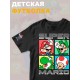 Футболка супер марио и луиджи super mario нинтендо детская