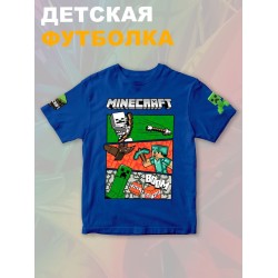 Футболка крипер стив майнкрафт tnt minecraft с игрой детская