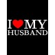 Парный свитшот для двоих влюбленных на свадьбу " I love my husband " черный женский. Свитшот с принтом "Я люблю своего мужа" для пар и для молодоженов.