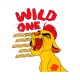 Сумка шоппер Король Лев с прикольной надписью wild one с персонажем Кайон из the Lion King для мальчика и девочки casual street style.